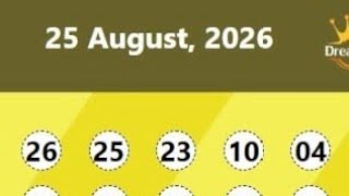 dream Draw lottery result today 25.8.2026 night Boeng7 ROYAL6 MEGA4 #Dreamdraw Dubai  night