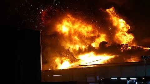 Zeer grote industriebrand Dongen (Ecco Leather)