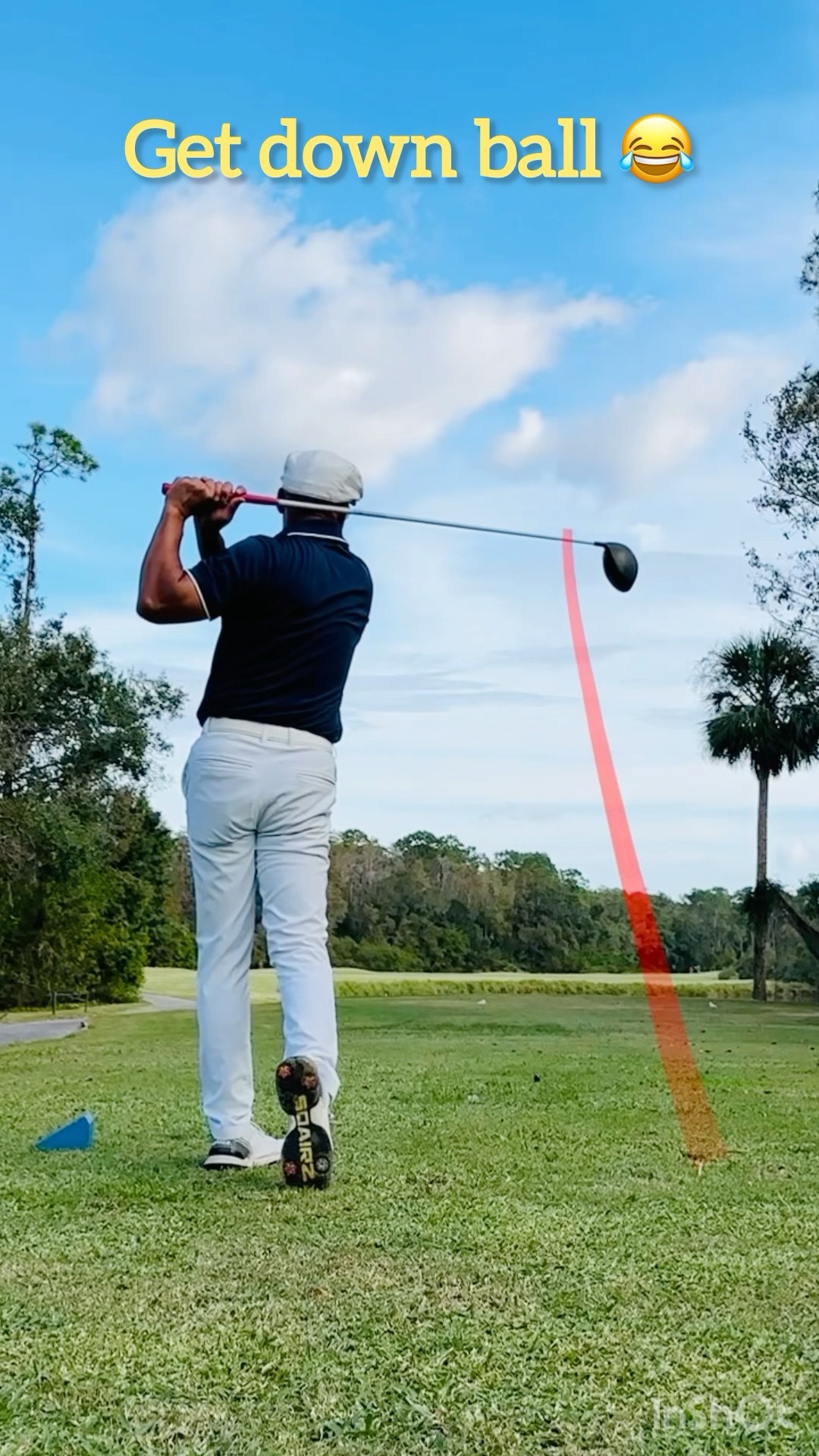 Get down ball! #golf #miracleswing #golfimpact #ott #golfskill