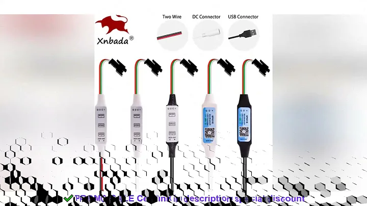 Mini WS2812B WS2811 LED Pixels Strip Light Controller 3Keys USB DC SP621E Music Bluetooth APP Contro