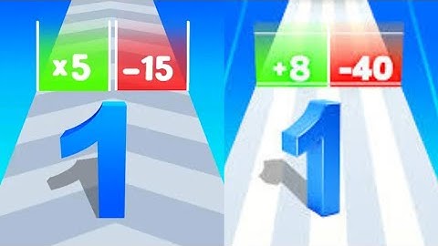 2048 | Merge Number Run Master vs Number Master 3D #cutiepie22yt