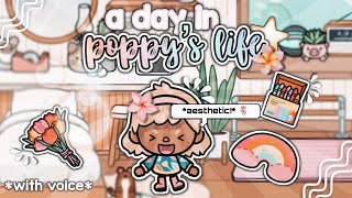 a day in poppy’s life! // with voice 🔊 // toca boca life roleplay 🌷🐇