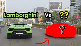 Lamborghini Vs ??? On Mumbai Streets Supercars In India Huracan Performante India