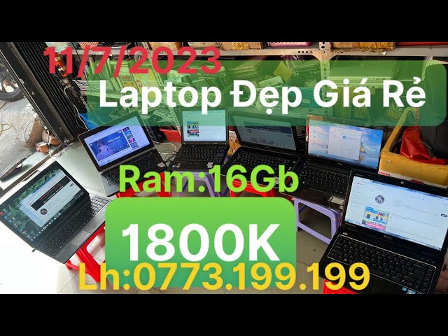 #laptop đẹp giá rẻ nhất 1800K/Dell i7 ram 16Gb ib:0773199199