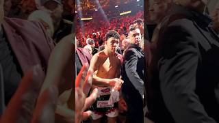 Jaime Munguia bajando del ring después de perder ante Canelo Alvarez #canelo #munguia #boxing