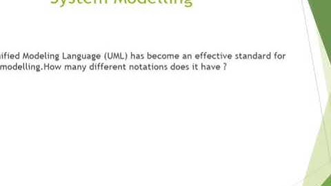 Software Engineering-System Modelling