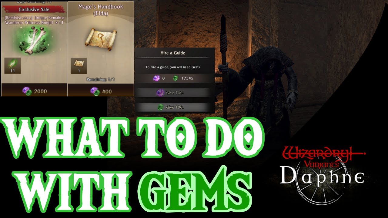 Gem Guide! 💎 (Where to use them)   Wizardry Variants Daphne