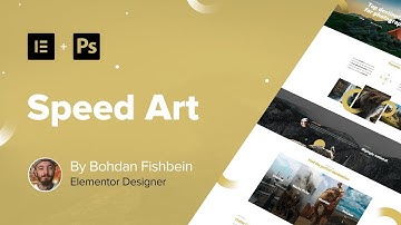 Web Design Speed Art #3 - Travel Site (#Elementor, #Photoshop)