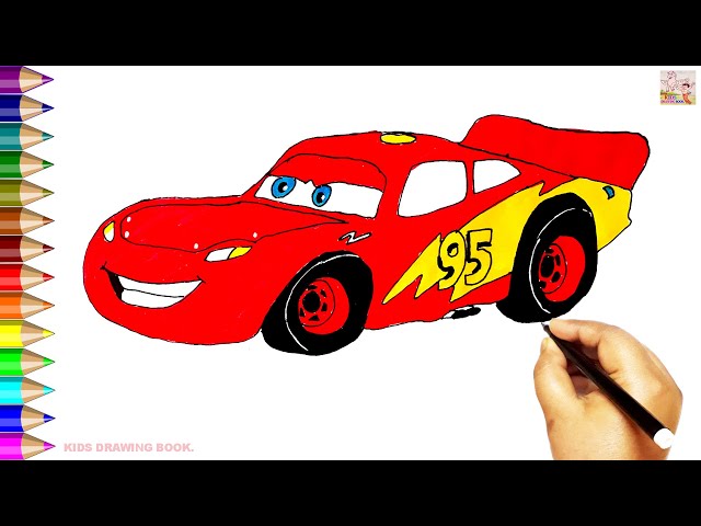 Cars Original Beat Board Drawing: Lightning McQueen – Choice Fine Art