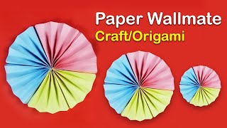 DIY - Easy Paper Wallmate Making | New Craft & Origami Ideas 2021 | Creative Classroom