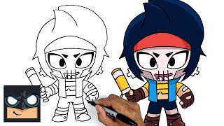 how to draw brawl stars bibilante step by step tutorial