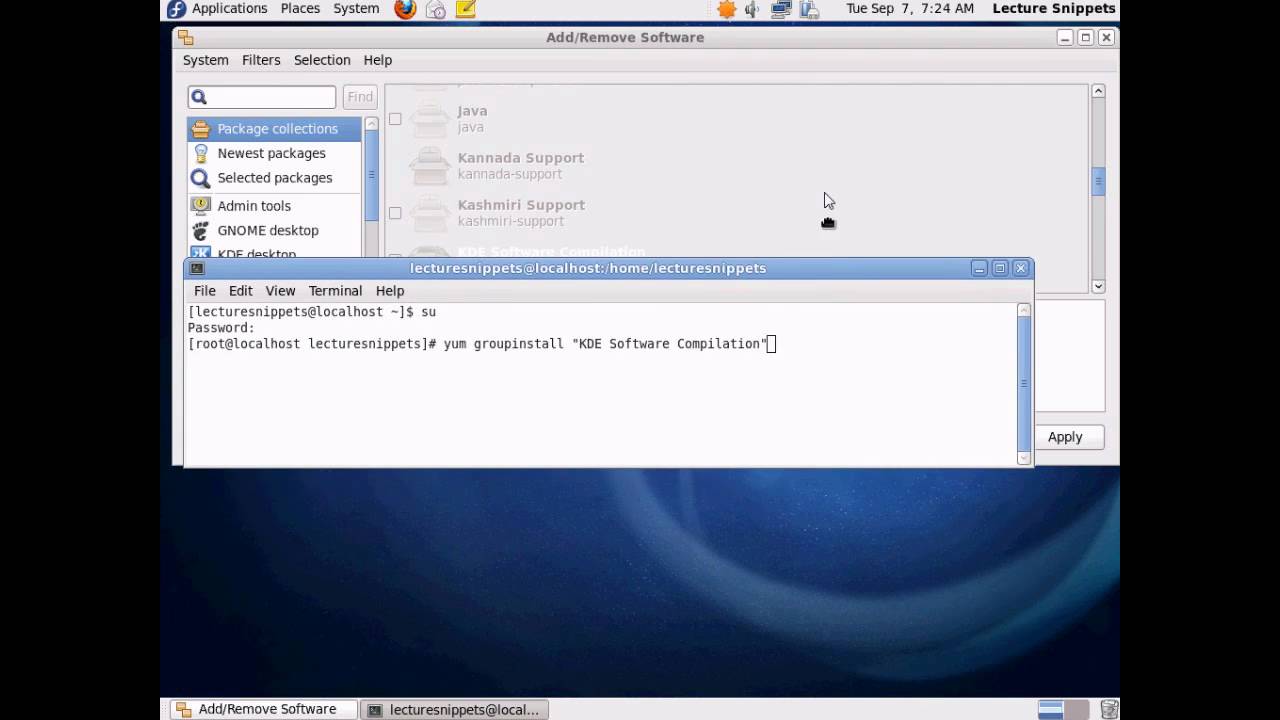 Installing KDE on Fedora - YouTube