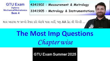 Most Imp Questions | Measurement & Metrology |GTU Sem 4 Exam