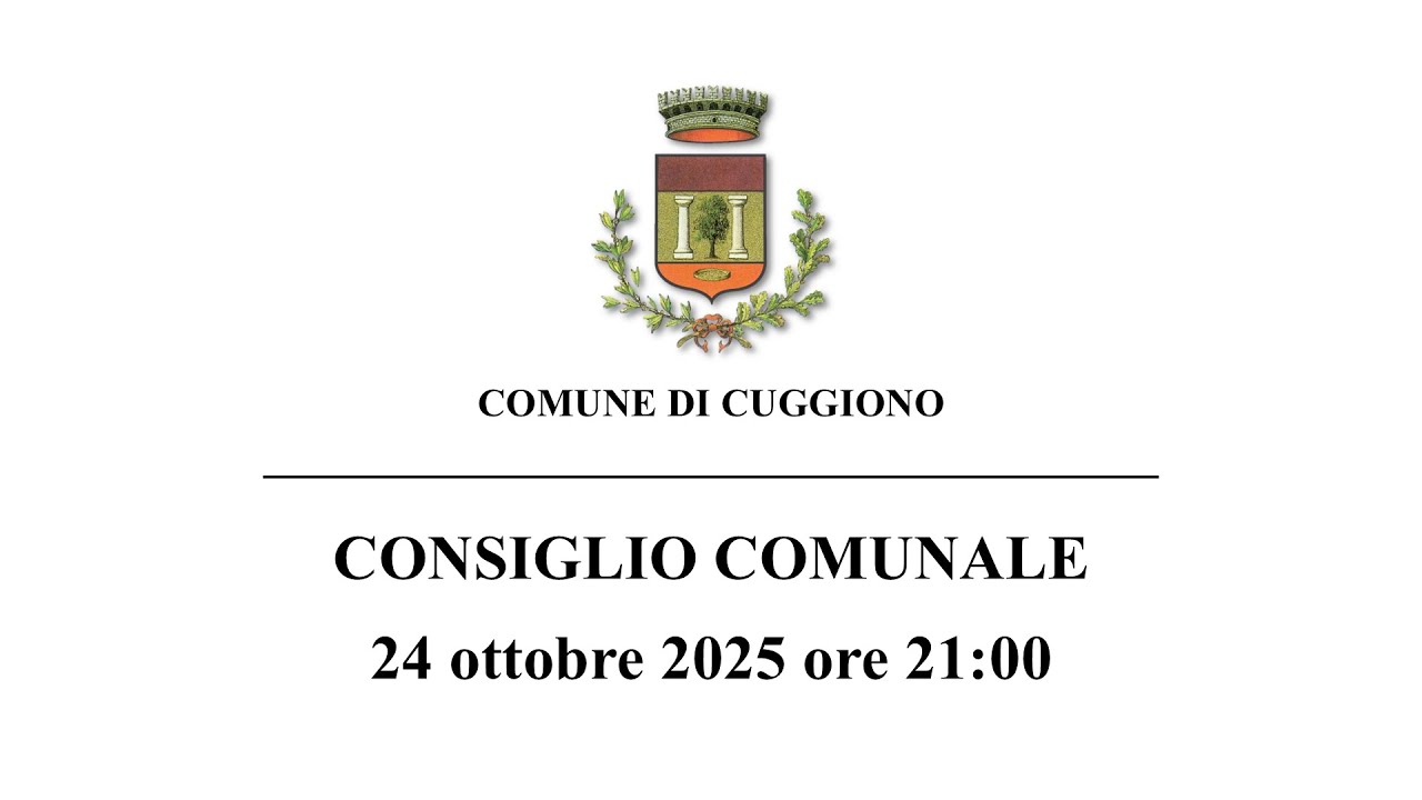 Consiglio Comunale del 24 ottobre 2025