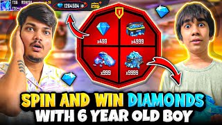 Challenging 6 Year Old Boy To Win 1,00,000 Diamonds💎 And Make POOR I’d RICH😍 -Garena Free Fire