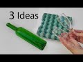 3 Glass Recycling ideas for you house. Bottle Art, jar decoration, wine glass