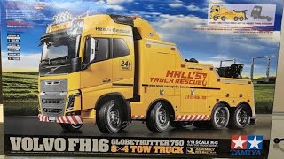 PREVIEW look of Tamiya 1/14 RC Volvo FH16 Tow truck w/ all the upgrades [a remote controlled beast]