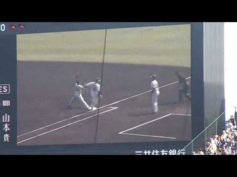 阪神・西勇輝、ライトゴロリプレー検証映像