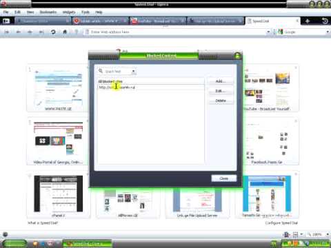 opera -ში საიტის დაბლოკვა