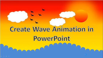 How to make wave animation in PowerPoint | Water Wave Animation