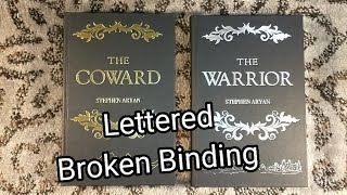 Unboxing The Coward and The Warrior by Stephen Aryan - Broken Binding Lettered Edition Signed Books
