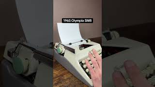 How to use all functions on a 1965 Olympia SM8 vintage portable typewriter