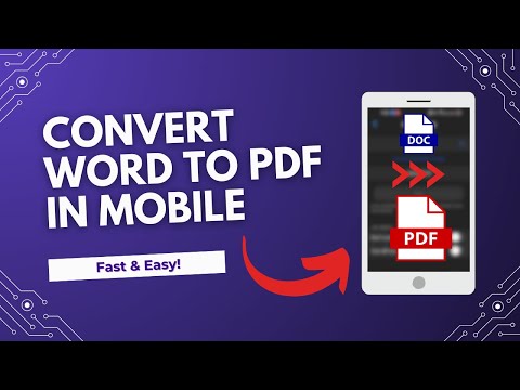 How to Convert Word to PDF on Mobile (Android & iPhone) | 2024 & 2025 Guide