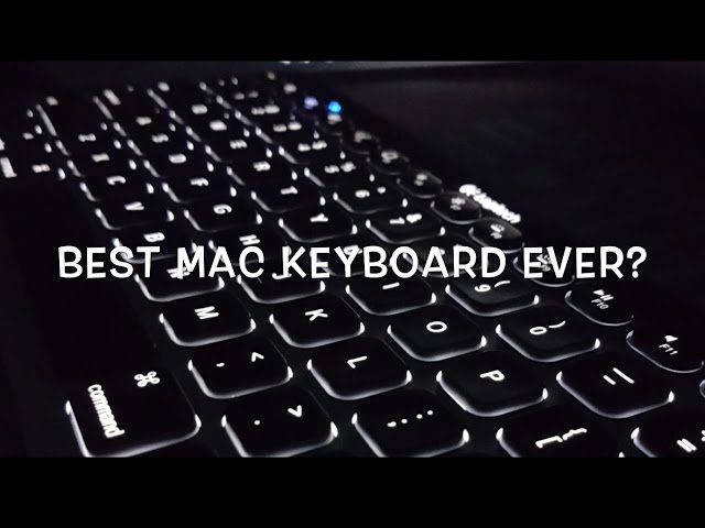 partiskhed opdragelse milits Logitech K810 Backlit Keyboard for Mac and iOS - YouTube