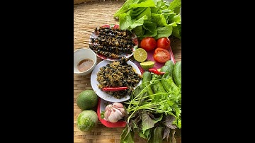 Ốc bưu vàng nướng sa tế siêu cay và ốc xào xả ớt món ngon dân dã miền quê