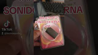 ?tarjeta de sonido externa USB ✅ tarjetausb tarjetadeSonido