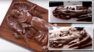 3D Wood Engraving With Cnc Wegstr - Angel