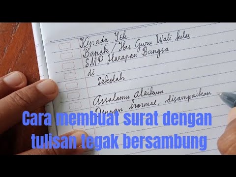 cara membuat surat