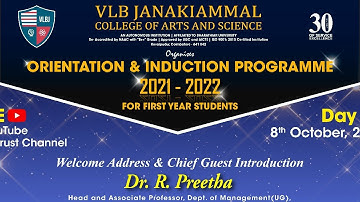 ORIENTATION & INDUCTION PROGRAMME 2021 - 2022 - Day - 3