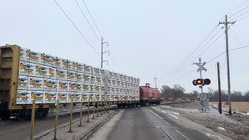 BNSF 3157 Local Manifest Train West, W. Giles Rd. Railroad Crossing, Papillion NE
