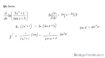 Find the derivative of natural logarithmic functions (lnx) (Part 1)