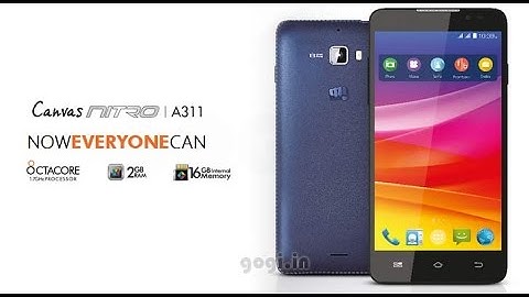 Micromax Canvas Nitro A311 flash mobile phone