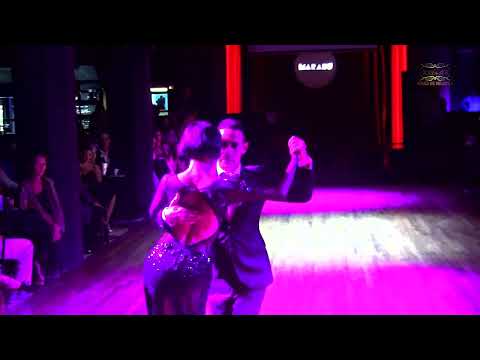 Impecable tango baile, Bulent Karabagli y Lina Chan