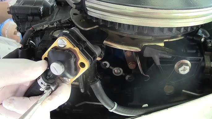HOW TO Change a Fuel Pump on a Johnson Evinrude 15HP engine, Simple do it  yourself DIY