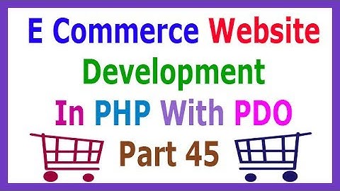 E Commerce Website Development In PHP With PDO Part 45 Design Login Form