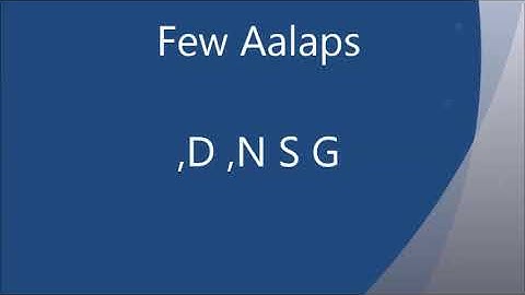 Kaushik Dhwani (राग कौशिक ध्वनि या भिन्न षड्ज) Raag Description राग परिचय