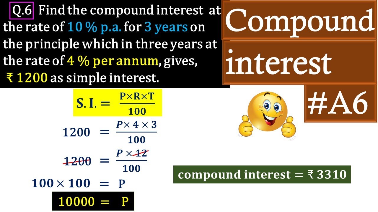 class 8 compound interest icse board | compound interest class 8 - YouTube