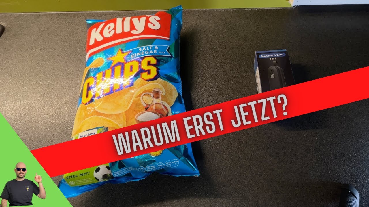 Mini Folien Schweißgerät 2 in 1 für Chipstüten