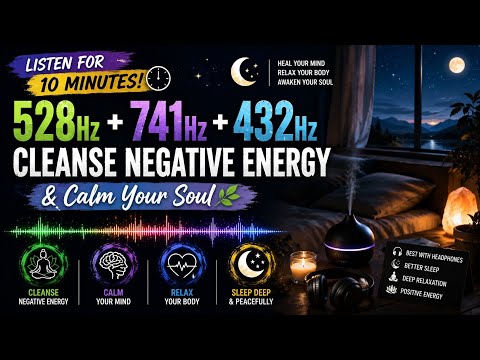 Cleanse Your Energy Now! 528Hz + 741Hz + 432Hz - Deep Healing