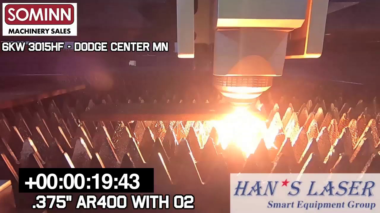 Han's Laser 6kW Fiber Manganese Plate AR400 Test Cutting YouTube