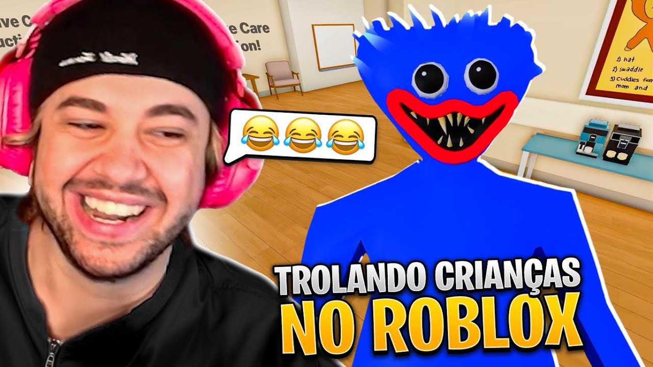 TROLLANDO CRIANÇAS NO ROBLOX (O MELHOR VÍDEO DO ANO KKKKK) - Roblox