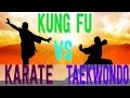 Martial Arts: Kung Fu vs Taekwondo vs Karate