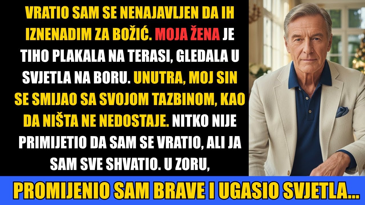 Vratio sam se s puta i vidio svoju ženu kako plače. Dok se moj sin smijao sa svojom tazbinom…