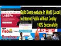 Quick Create and View a Website on Windows 10 to Internet Public Without Coding, IP Public, Domain
