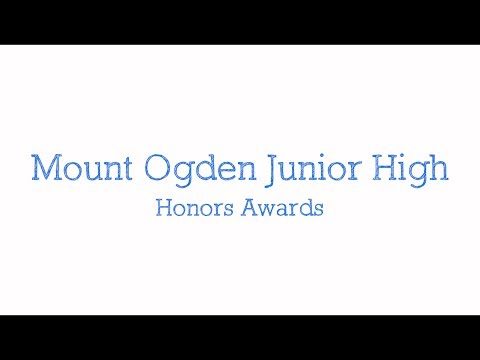 Mount Ogden Junior High School 2020 Awards