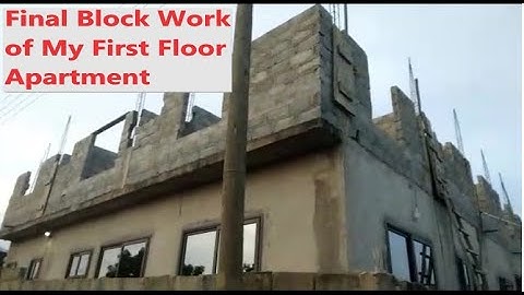 Building in Ghana | Final Block Work Stage -5 |Ep-44 #bright&Clara